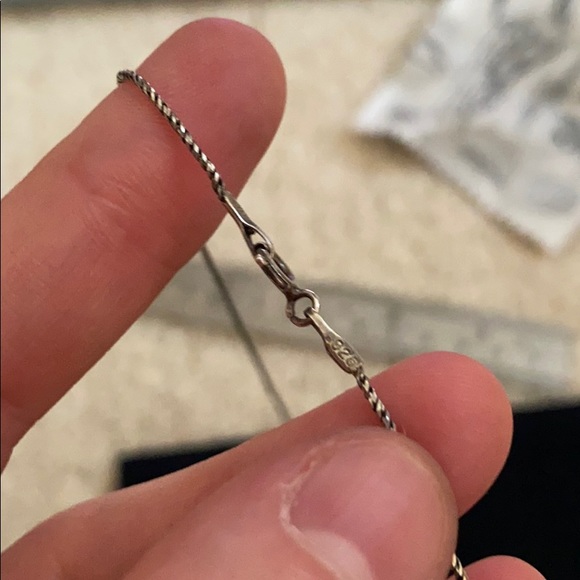 Sterling silver scissor necklace - Picture 6 of 6